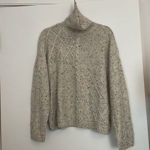 Cable knit sweater